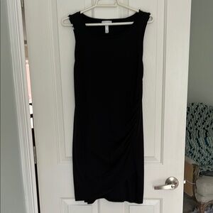 Cotton Black Sleeveless Dress